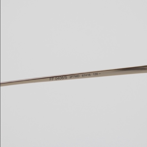 NEW FENDI FF 0406/S 2F7 GOLD GREY SUNGLASSES FENDI FF0406/S - Picture 11 of 14